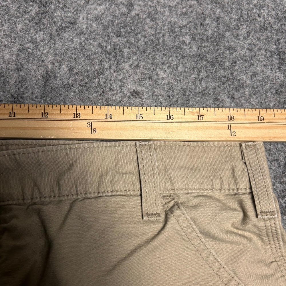 Carhartt Canvas Carpenter Shorts Tan Khaki Baggy Skater Vintage Size 38 - Picture 6 of 7